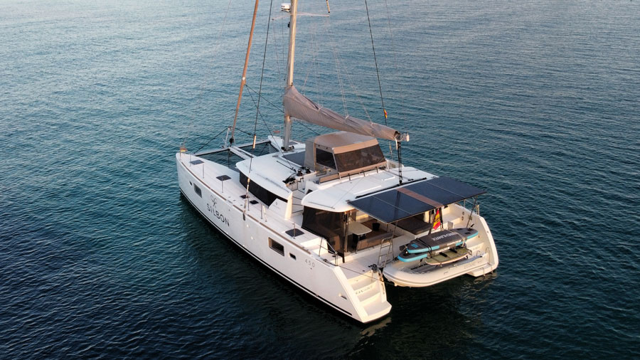 Sail free. Live well. All from the deck of your catamaran